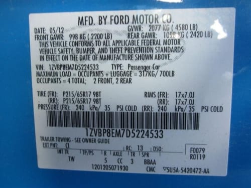 2013 Ford Mustang