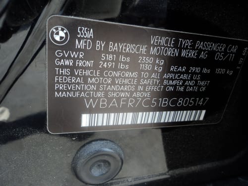 2011 BMW Bm535i