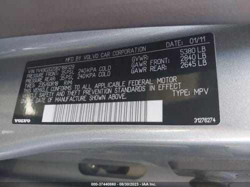 2011 Volvo Volv60