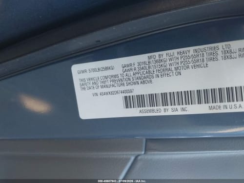 2007 Subaru Tribeca