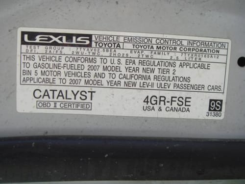2007 Lexus Is250