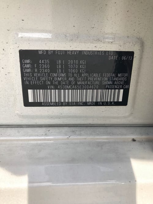 2014 Subaru Legacy