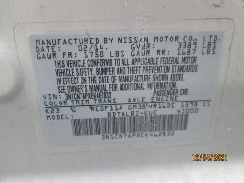 2014 Nissan Versa