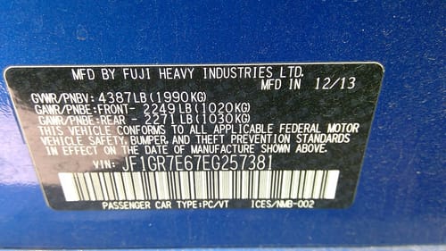 2014 Subaru Impreza