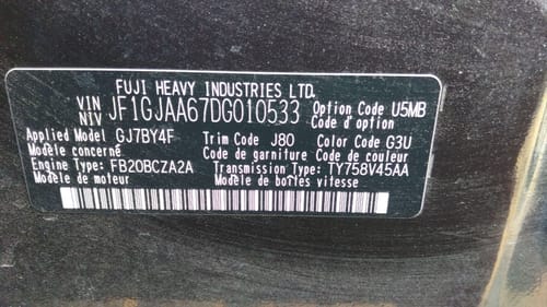 2013 Subaru Impreza