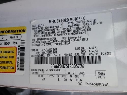 2015 Ford Fusion