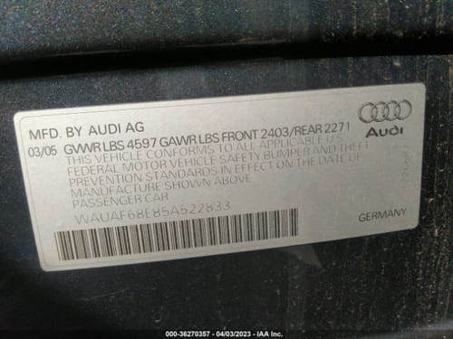 2005 Audi Audia4