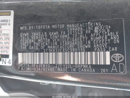 2005 Toyota Matrix