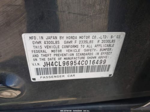 2004 Acura Tsx