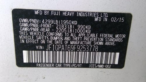 2015 Subaru Impreza