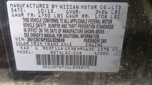 2016 Nissan Versa