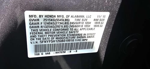 2016 Honda Pilot