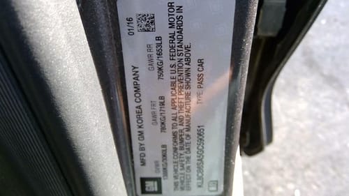 2016 Chevrolet Spark