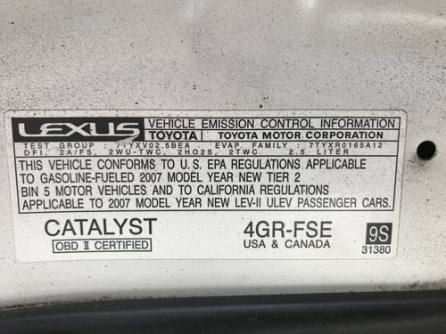2007 Lexus Is250