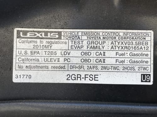 2010 Lexus Is350
