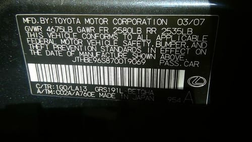 2007 Lexus Gs350