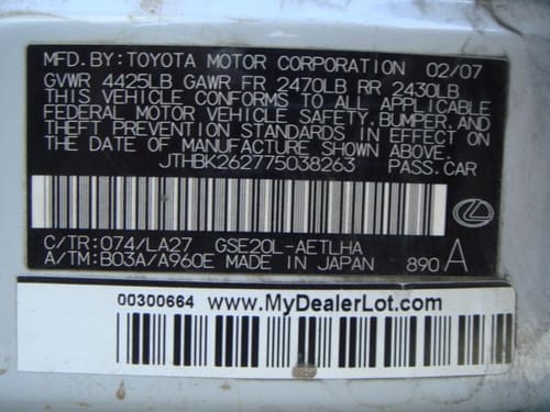 2007 Lexus Is250