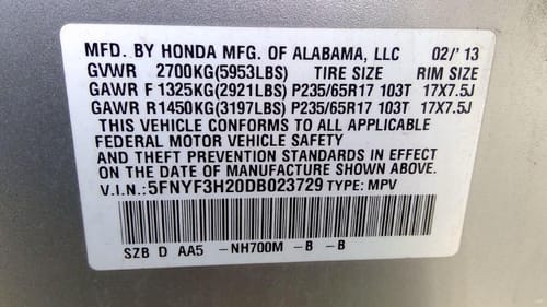 2013 Honda Pilot