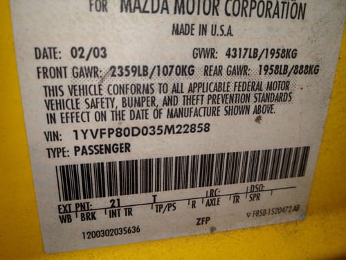 2003 Mazda 6