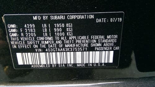 2019 Subaru Impreza