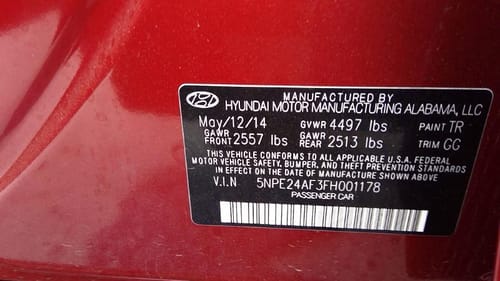 2015 Hyundai Sonata