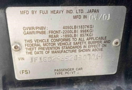 2002 Subaru Impreza