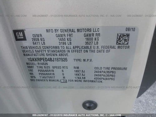 2011 GMC Acadia