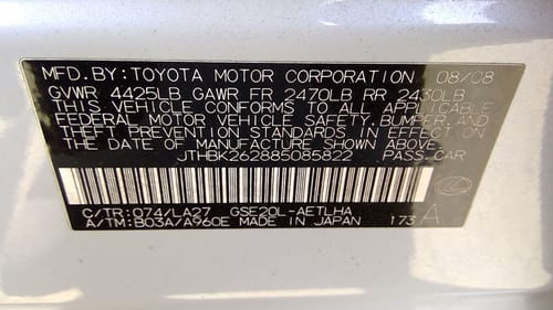 2008 Lexus Is250