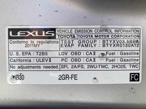 2011 Lexus Es350