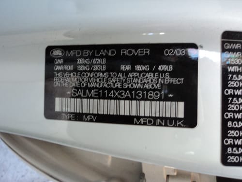 2003 Range Rover Range Rover