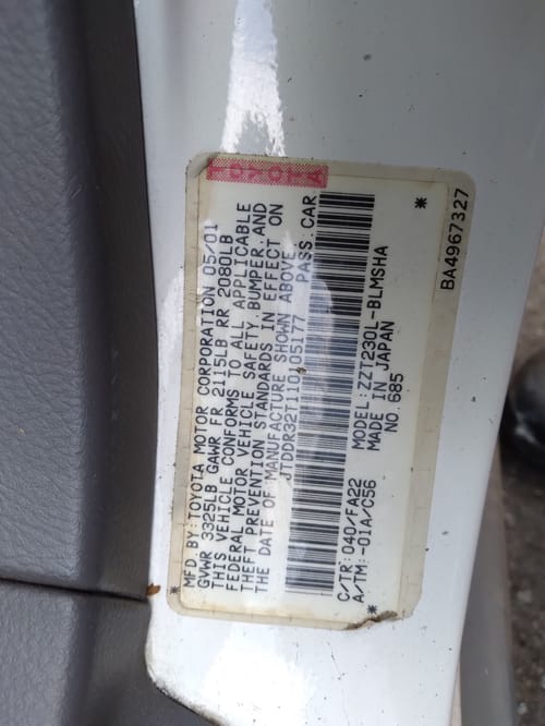 2001 Toyota Celica