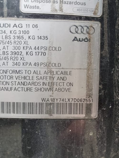 2007 Audi Audiq7