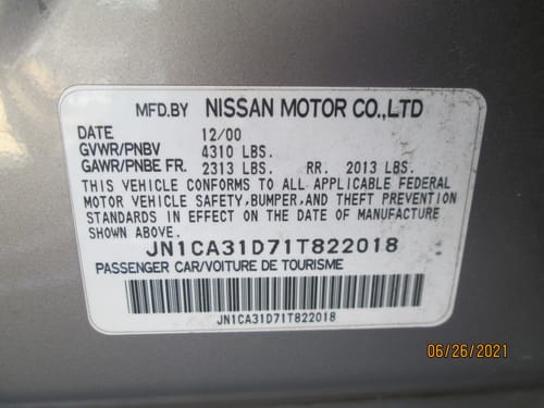 2001 Nissan Maxima