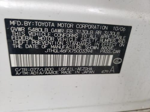2007 Lexus Ls460