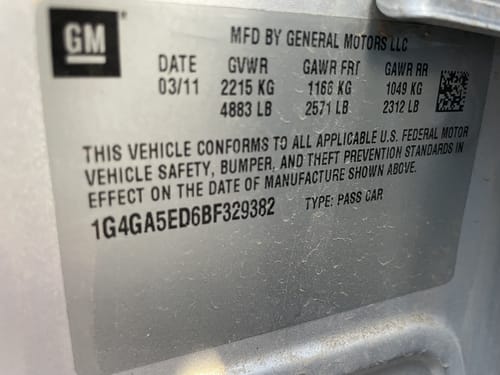 2011 Buick Lacrosse