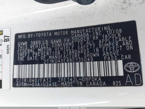 2009 Toyota Matrix