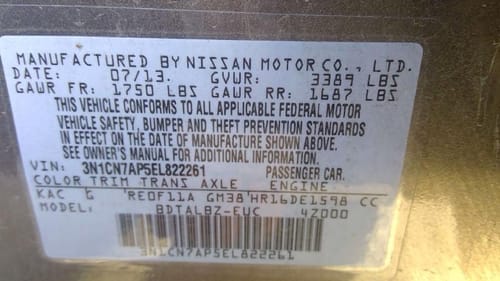 2014 Nissan Versa