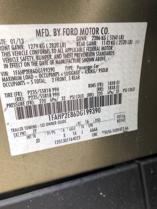 2013 Ford Taurus