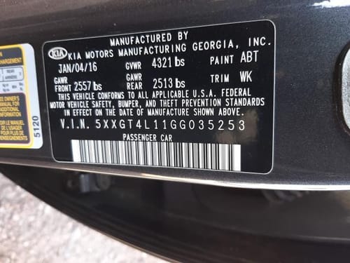 2016 Kia Optima