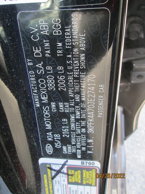 2018 Kia Forte