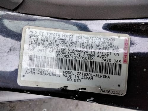 2000 Toyota Celica