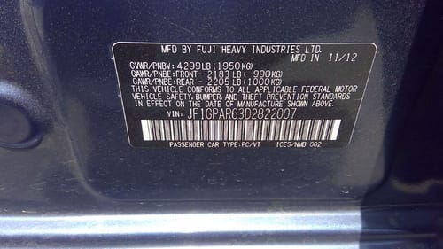2013 Subaru Impreza