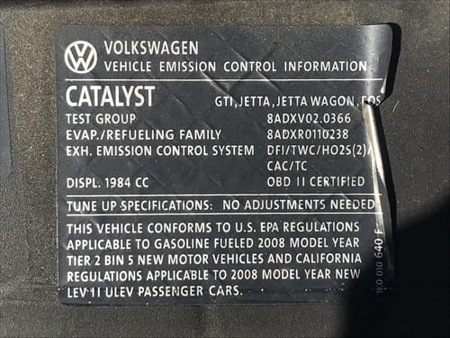 2008 Volkswagen Eos