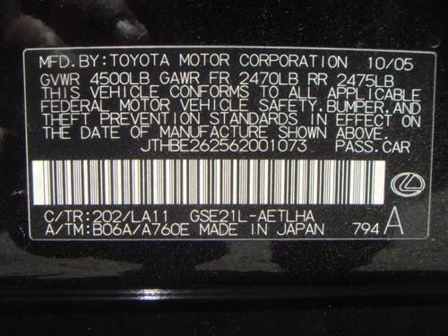 2006 Lexus Is350