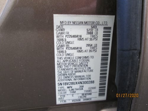 2004 Nissan Quest