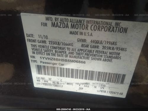 2011 Mazda 6