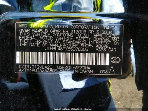 2008 Lexus Ls460