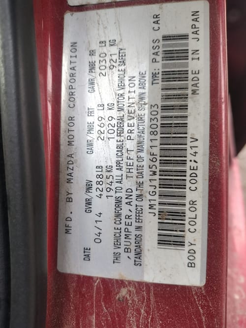 2015 Mazda 6