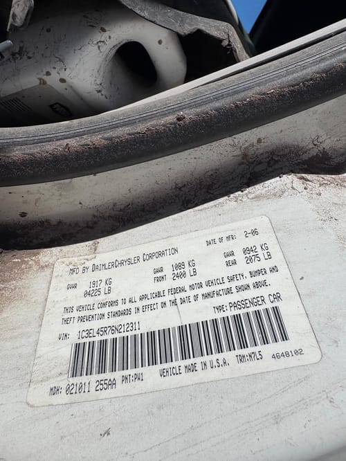2006 Chrysler Sebring