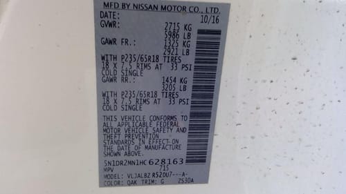 2017 Nissan Pathfinder